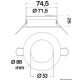 Lampa Sufitowa LED 12 / 24V 9W Osculati 13.446.12